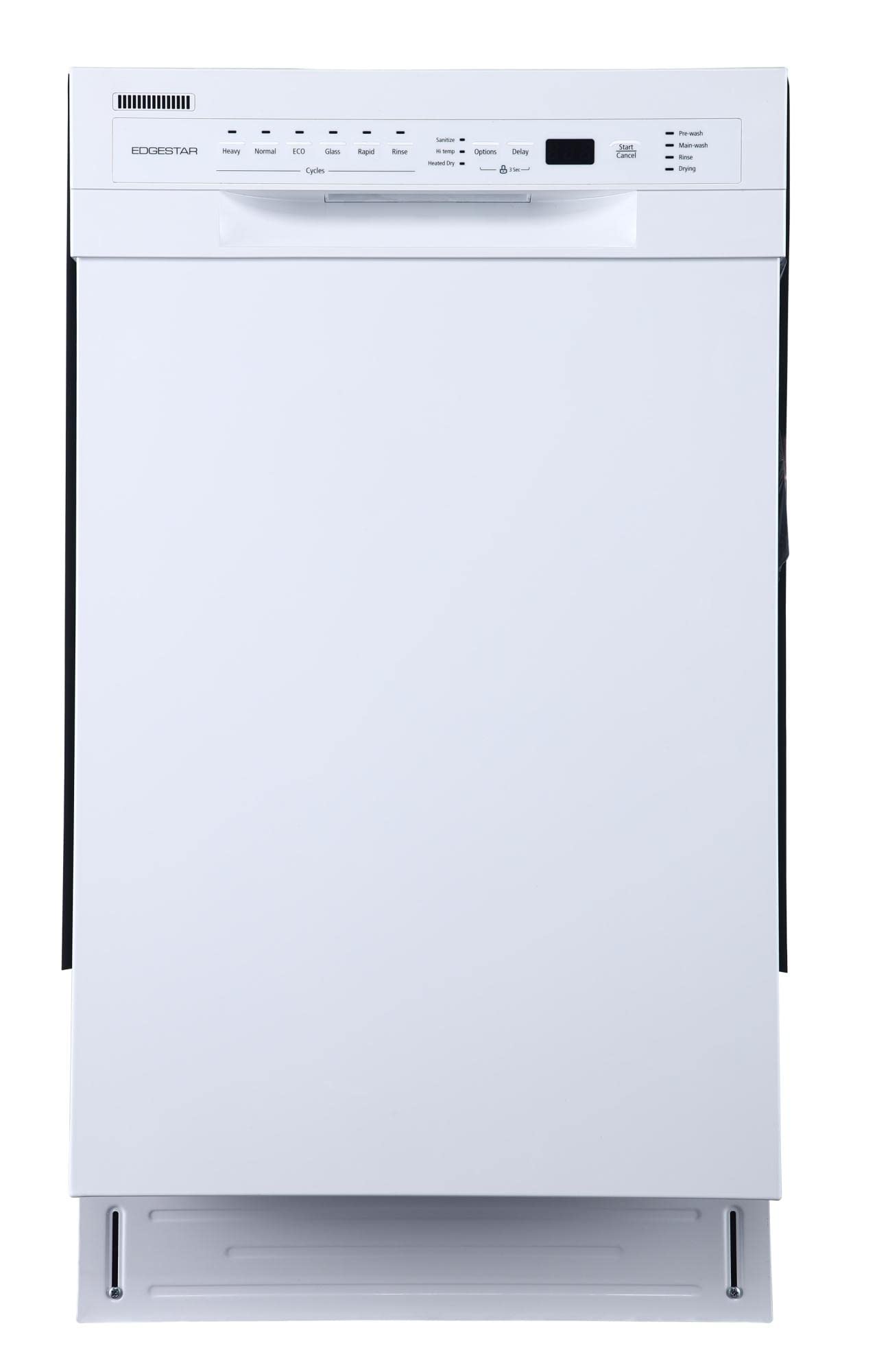 EdgeStar BIDW1802WH 18 Inch Wide 8 Place Setting Built-In Dishwasher