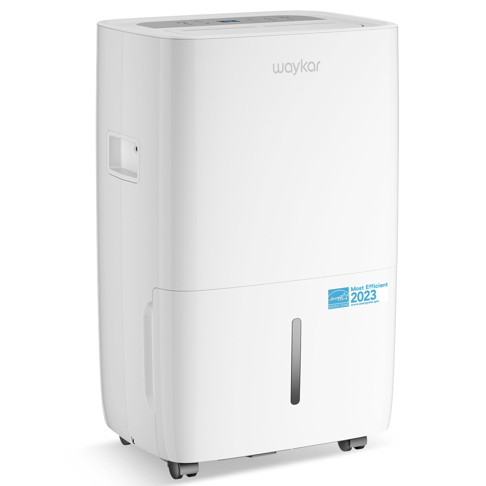 Waykar 120 Pints Energy Star Dehumidifier for Spaces up to 6,000 Sq. Ft at Home, in Basements and Large Rooms with Drain Hose and 1.14 Gallons Water Tank (JD025CE-120)