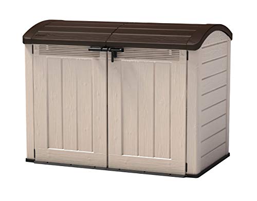 Keter Store It Out Ultra Outdoor Garden Storage Shed, 177 x 113 x 134 cm - Beige and Brown