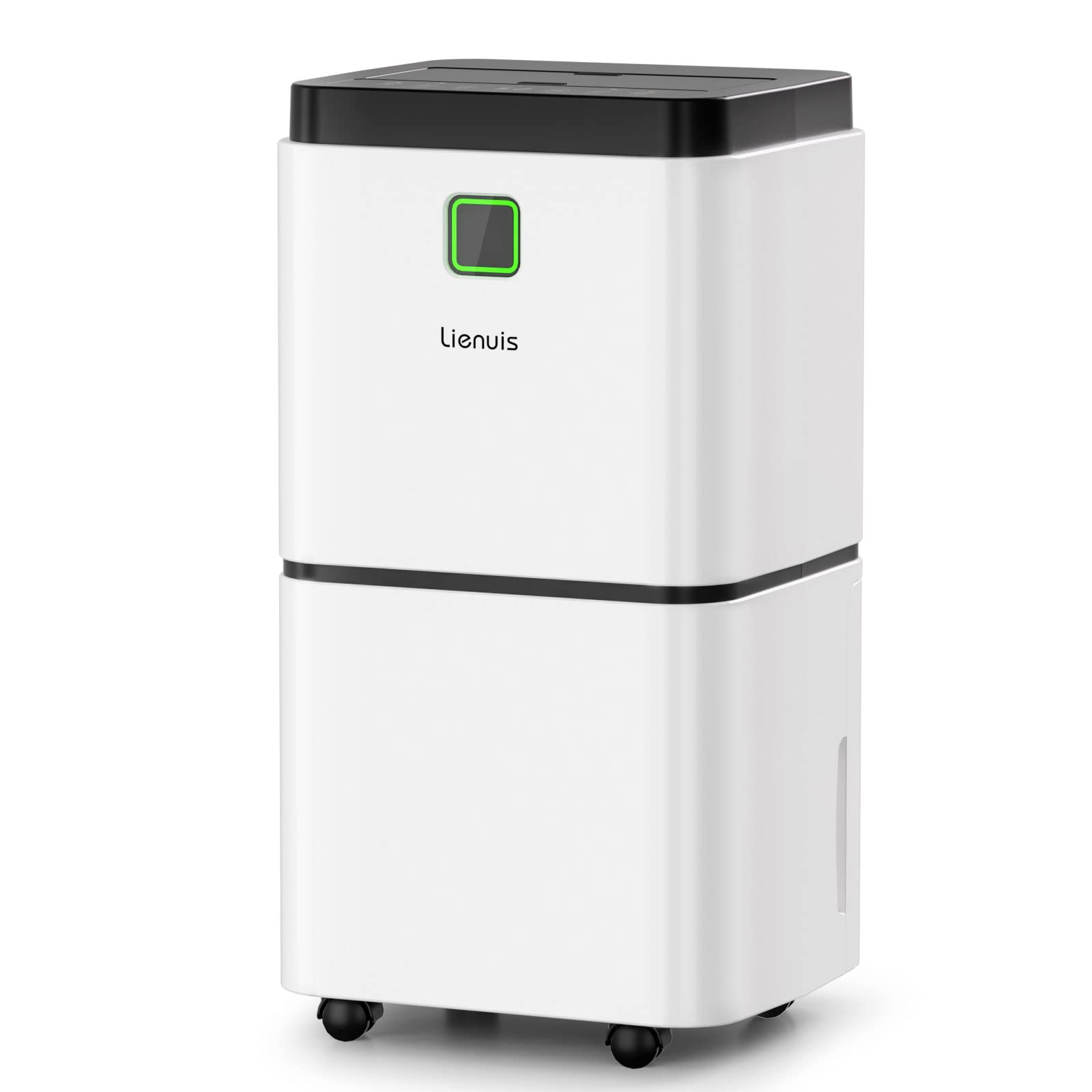 Lienuis 25 Pints Dehumidifiers for Home and Basements, Large Room, Bedroom, Bathroom, 2000 Sq. Ft. Dehumidifier with Drain Hose and Water Tank, Auto or Manual Drainage, 12H Timer, Auto Defrost, Child Lock