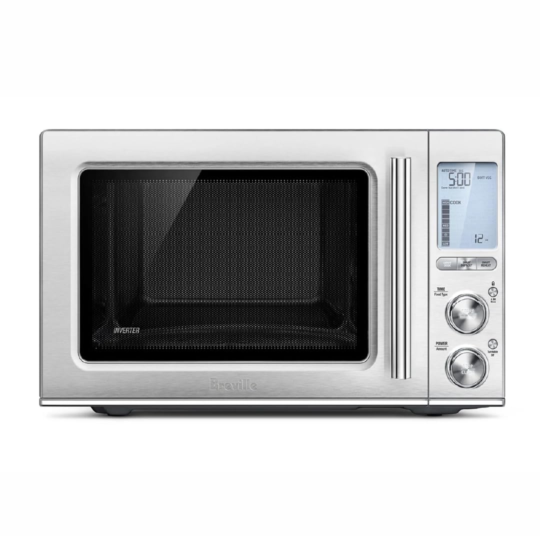 Breville Countertop Smooth Wave Microwave, Brushed Stainless Steel, BMO850BSS