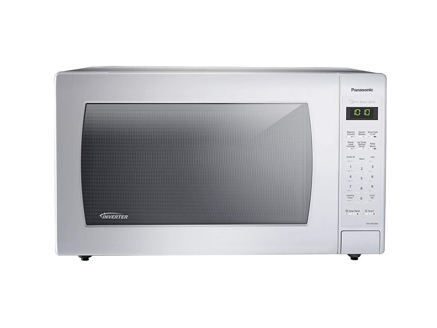 Panasonic NN-SN936W Countertop Microwave with Inverter Technology, 2.2 Cubic Foot, 1250W, White